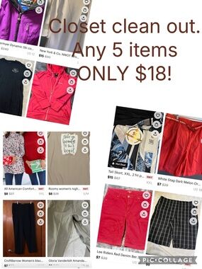 Poshmark Closet Clean-Out all Items. Eligible on anythingMake a bundle for $18